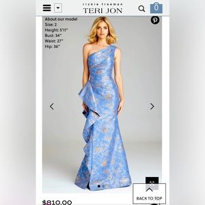 Formal one shoulder gown